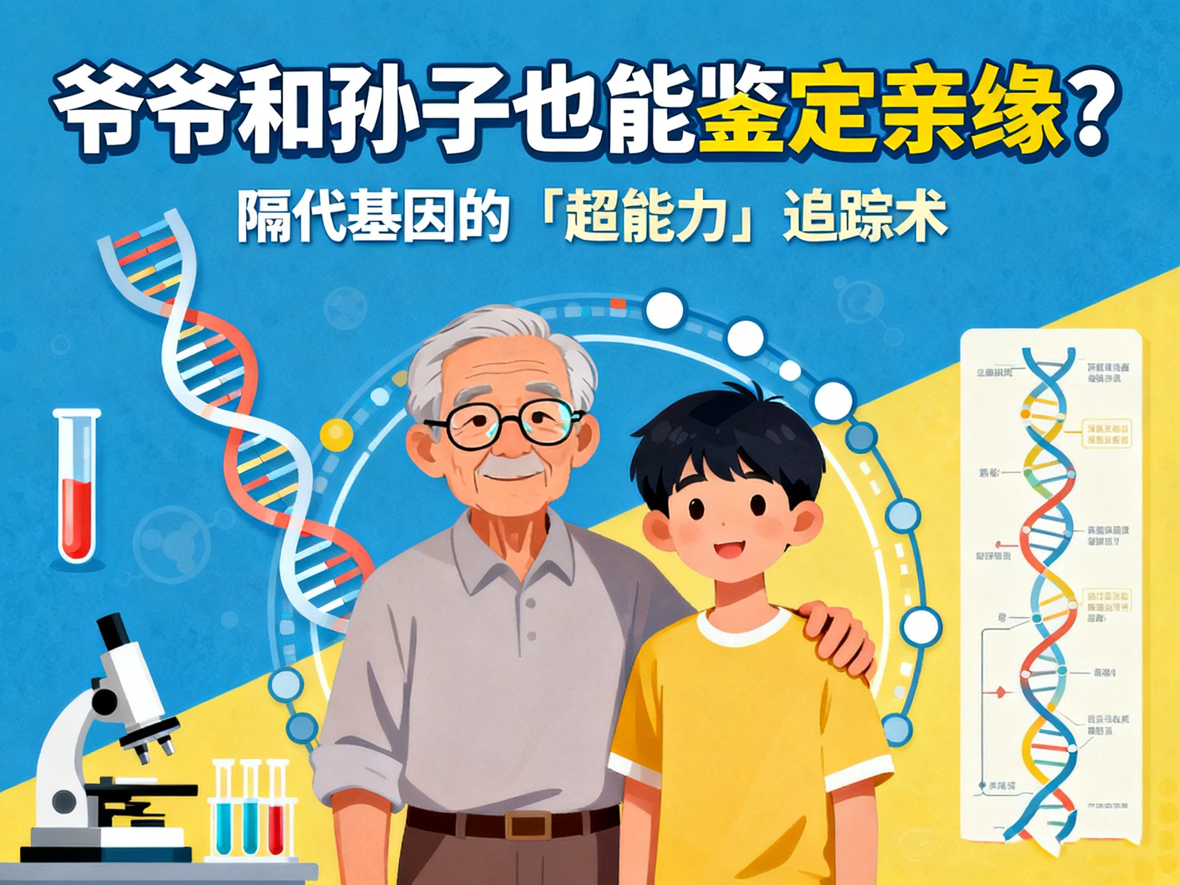 祖孙也能鉴定亲缘？隔代基因的「超能力」追踪术