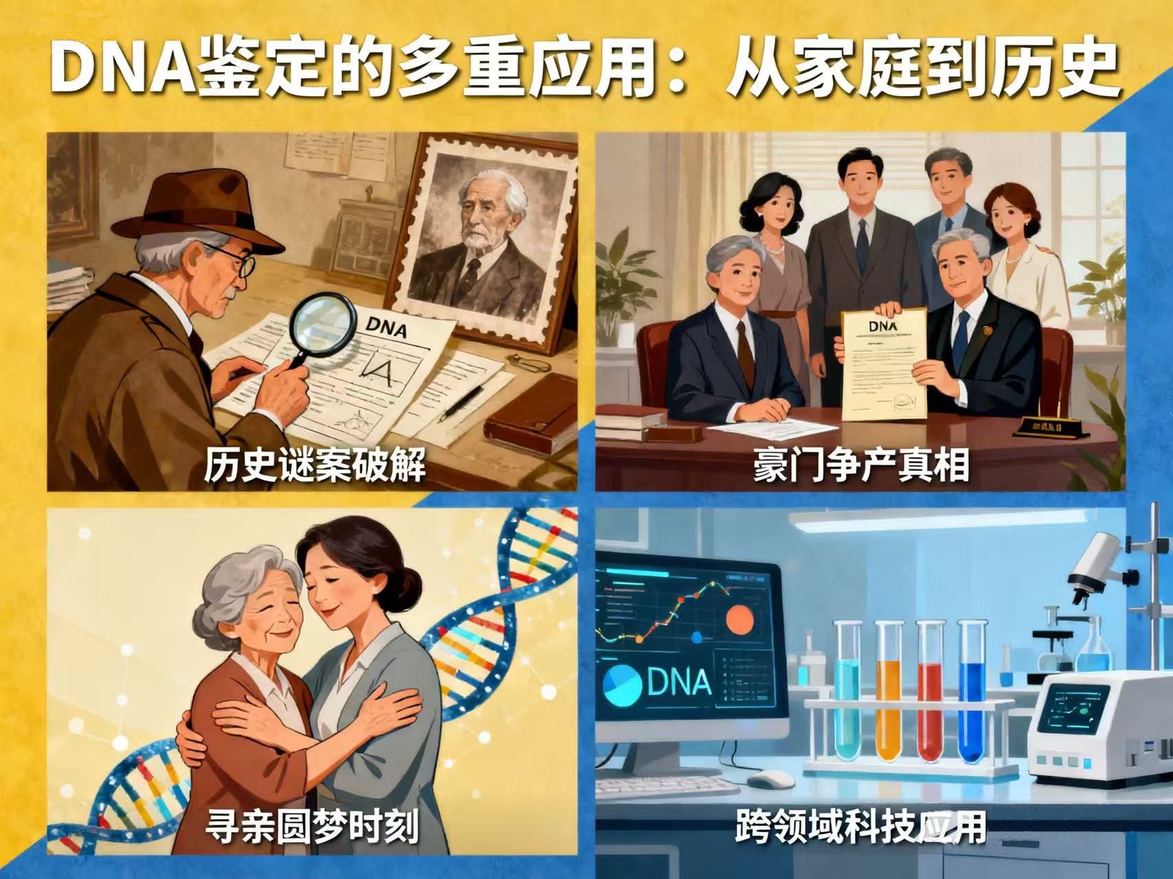 历史谜案、豪门争产、寻亲圆梦… 不止于家庭，DNA鉴定还能做什么？