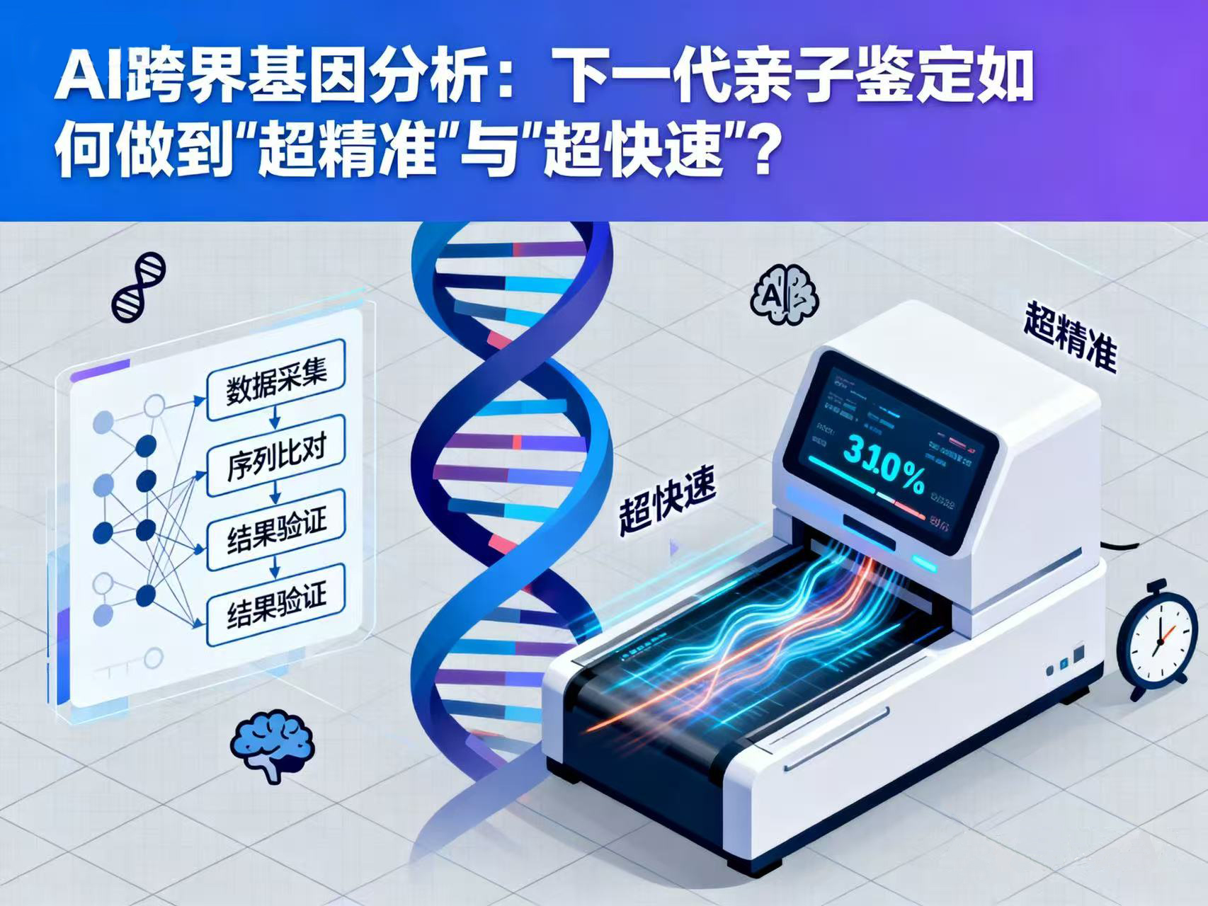 AI跨界基因分析：下一代亲子鉴定如何做到“超精准”与“超快速”？