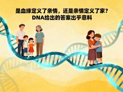 是血缘定义了亲情，还是亲情定义了家？DNA给出的答案出乎意料