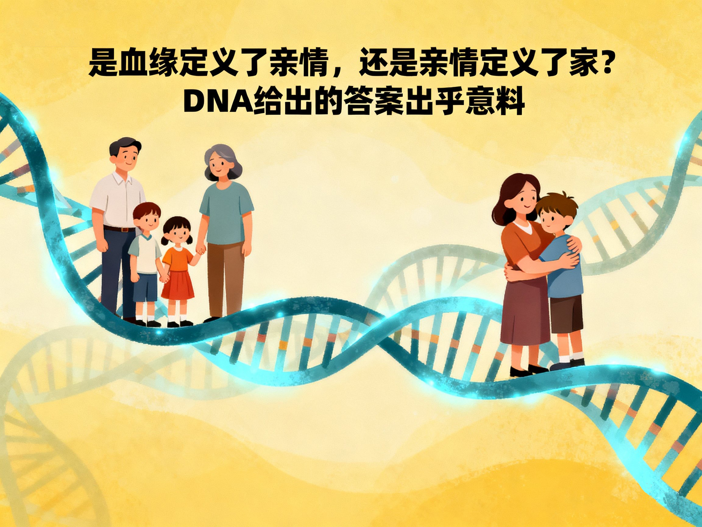 是血缘定义了亲情，还是亲情定义了家？DNA给出的答案出乎意料