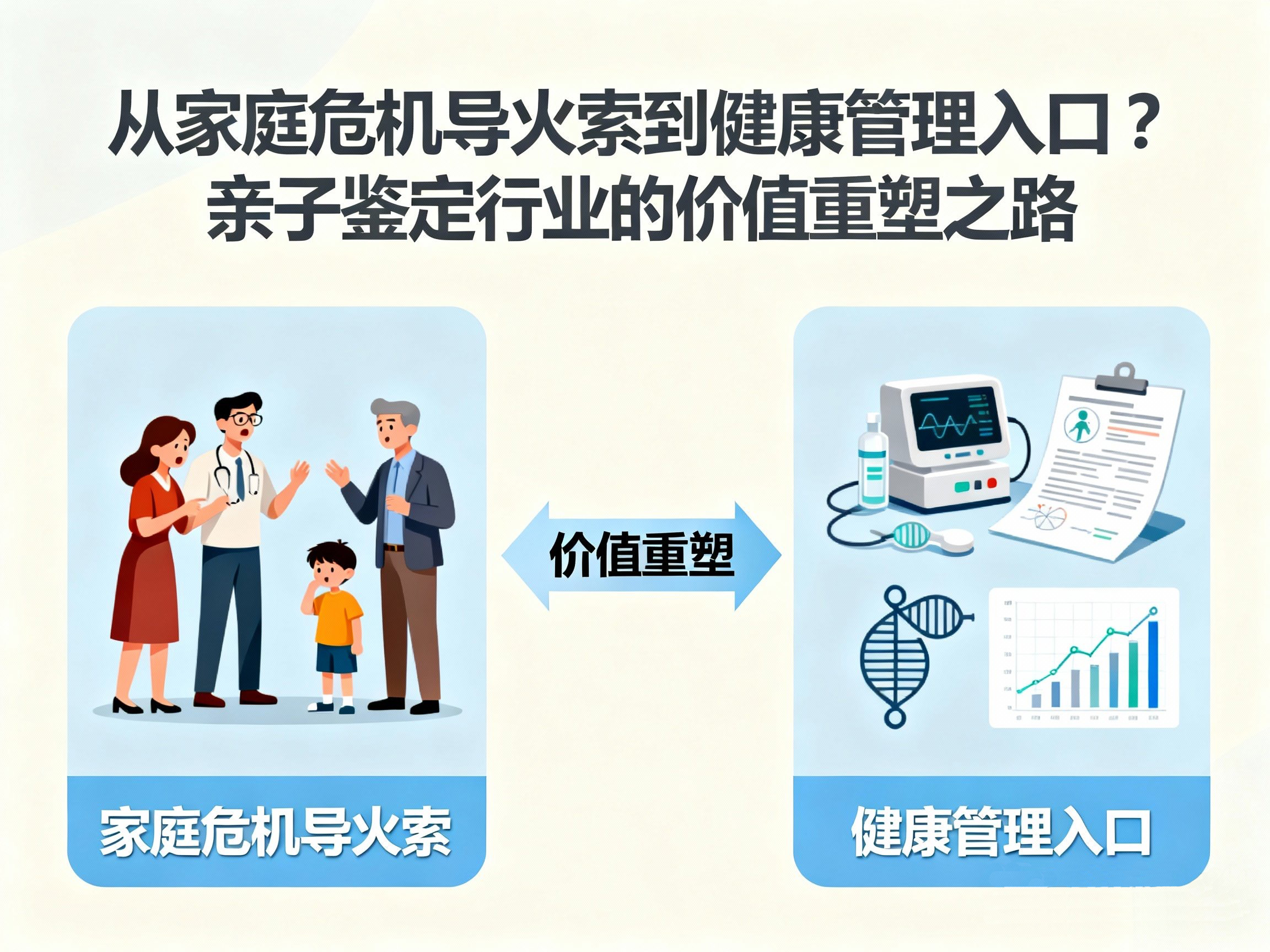 从家庭危机导火索到健康管理入口？亲子鉴定行业的价值重塑之路