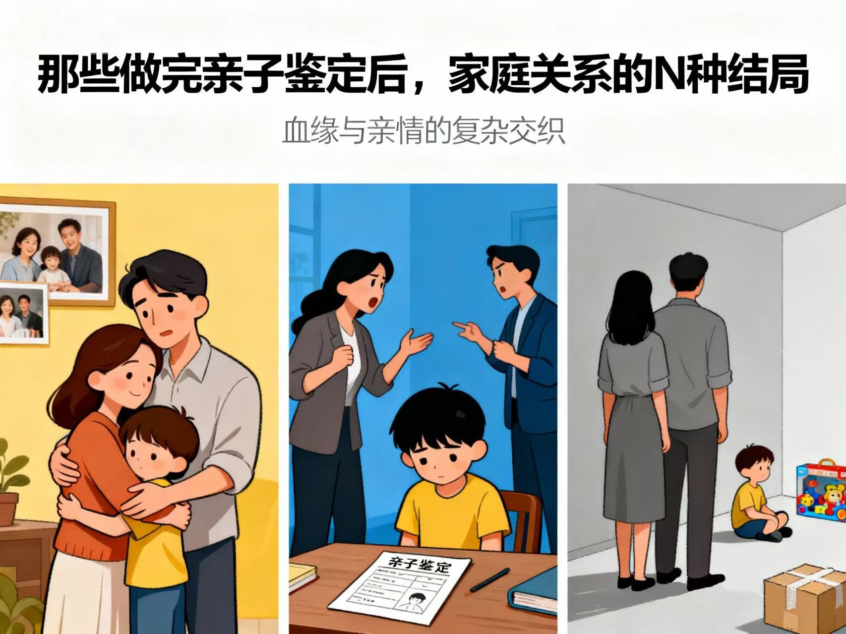 点击前请慎重：那些做完亲子鉴定后，家庭关系的N种结局
