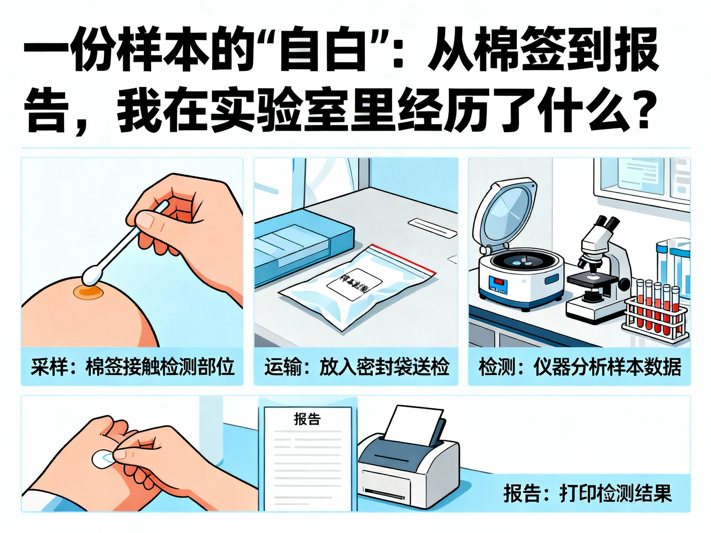 一份样本的“自白”：从棉签到报告，我在实验室里经历了什么？