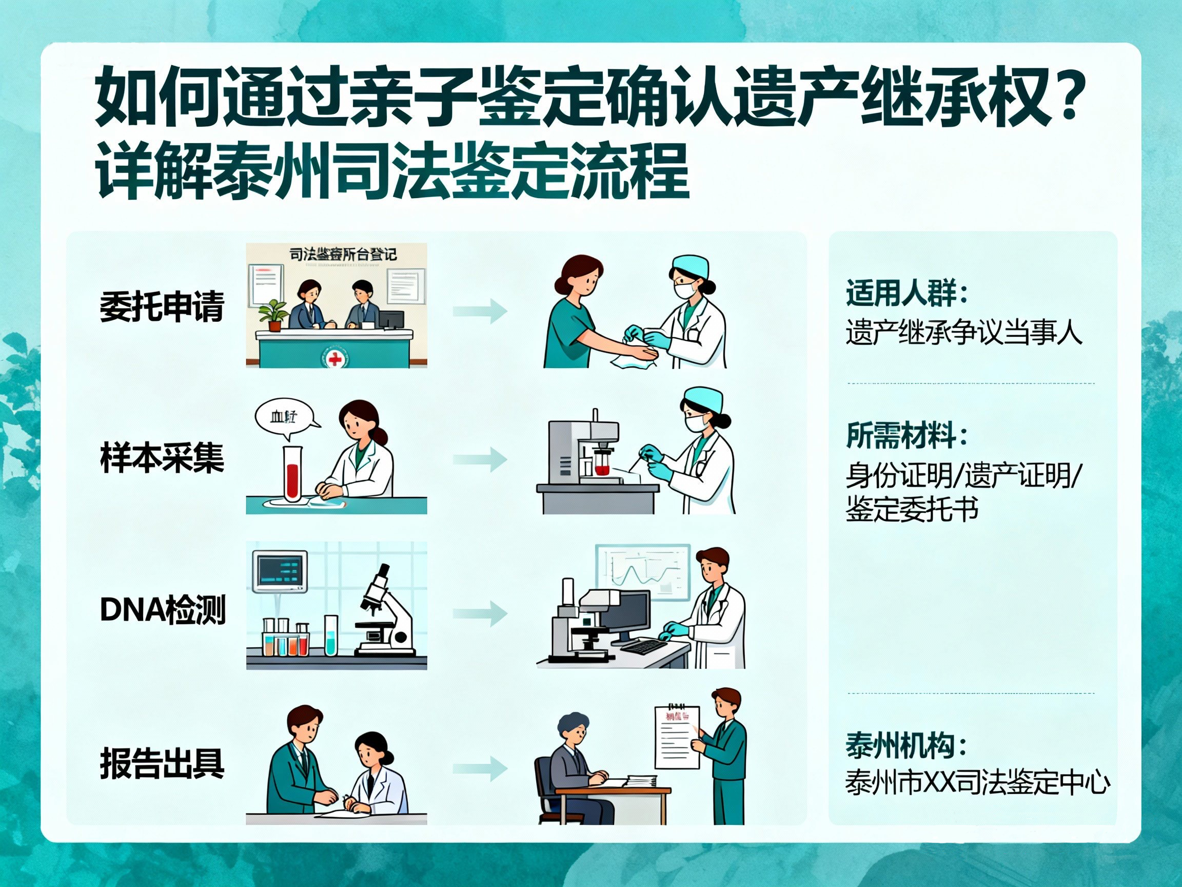如何通过亲子鉴定确认遗产继承权？详解泰州司法鉴定流程