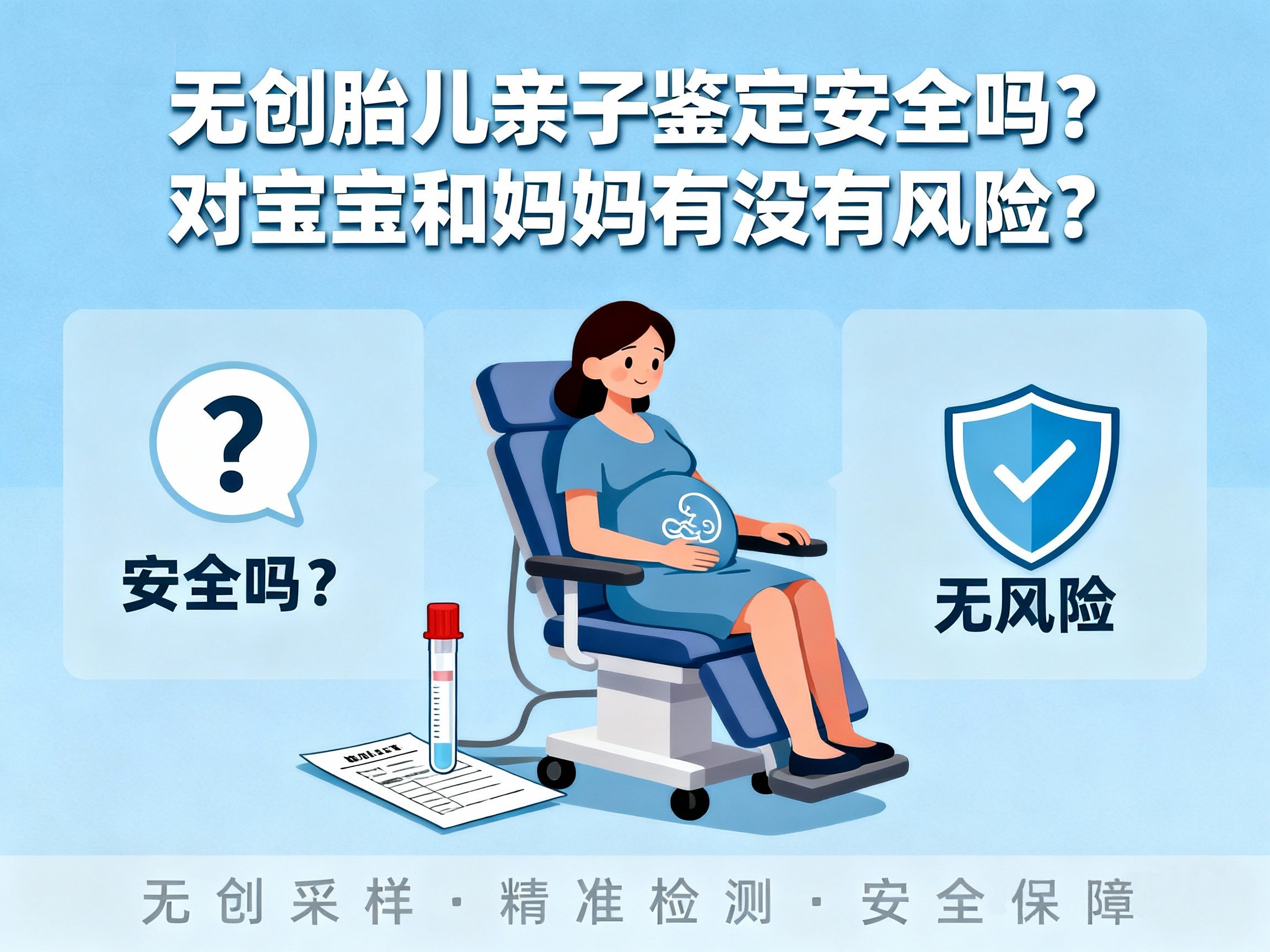无创胎儿亲子鉴定安全吗？对宝宝和妈妈有没有风险？