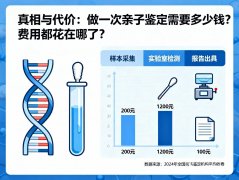 真相与代价：做一次亲子鉴定需要多少钱？费用都花在哪了？