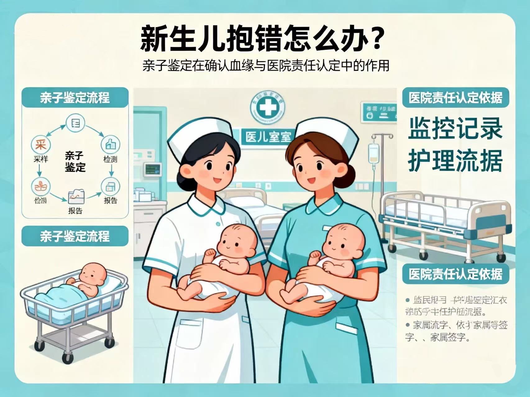 新生儿抱错怎么办？亲子鉴定在确认血缘与医院责任认定中的作用