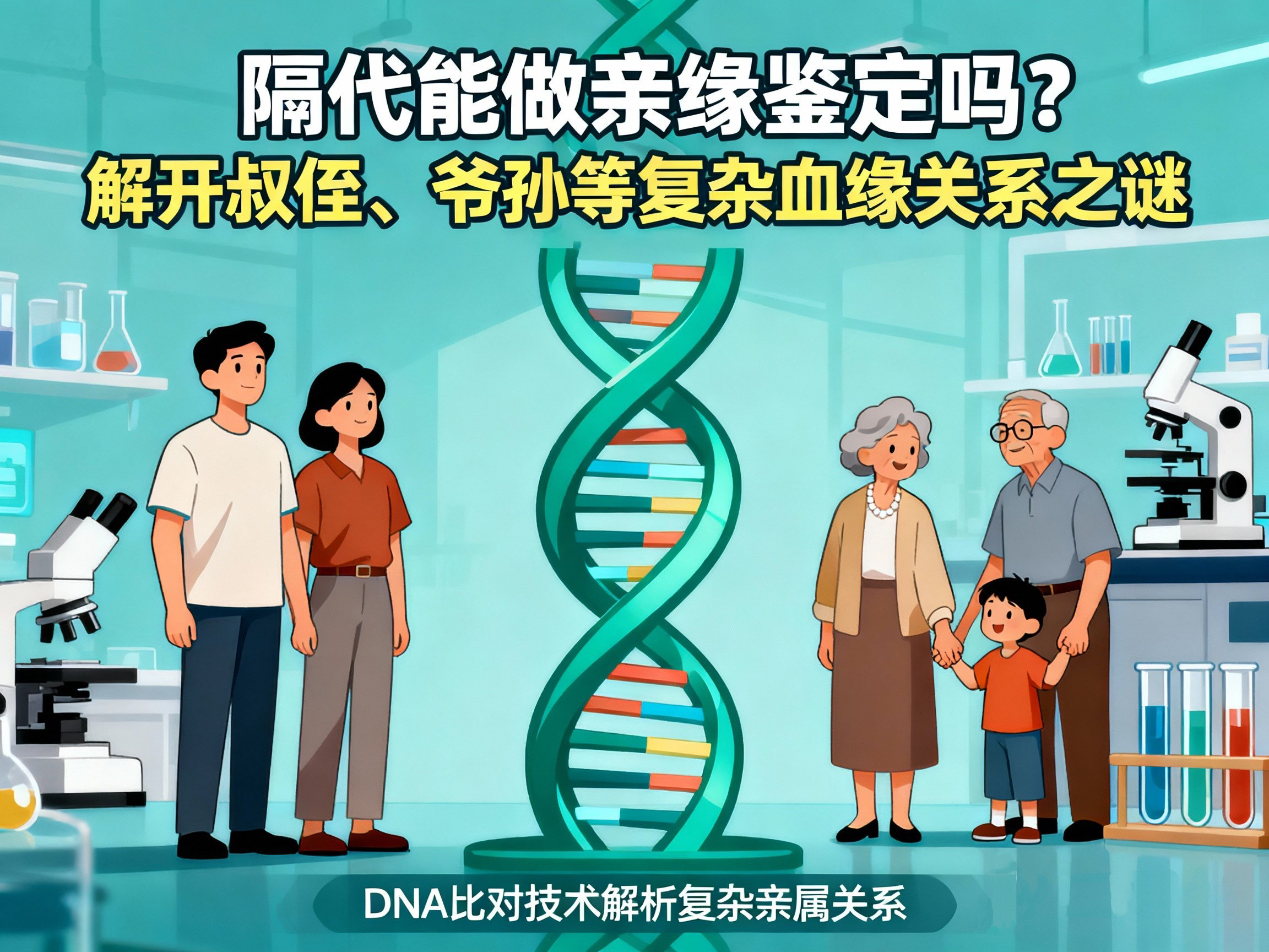 隔代能做亲缘鉴定吗？解开叔侄、爷孙等复杂血缘关系之谜