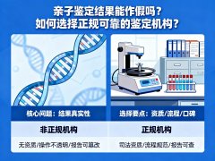 亲子鉴定结果能作假吗？如何选择一家正规可靠的鉴定机构？
