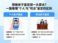 想做亲子鉴定但一头雾水？一篇看懂“个人”与“司法”鉴定的区别