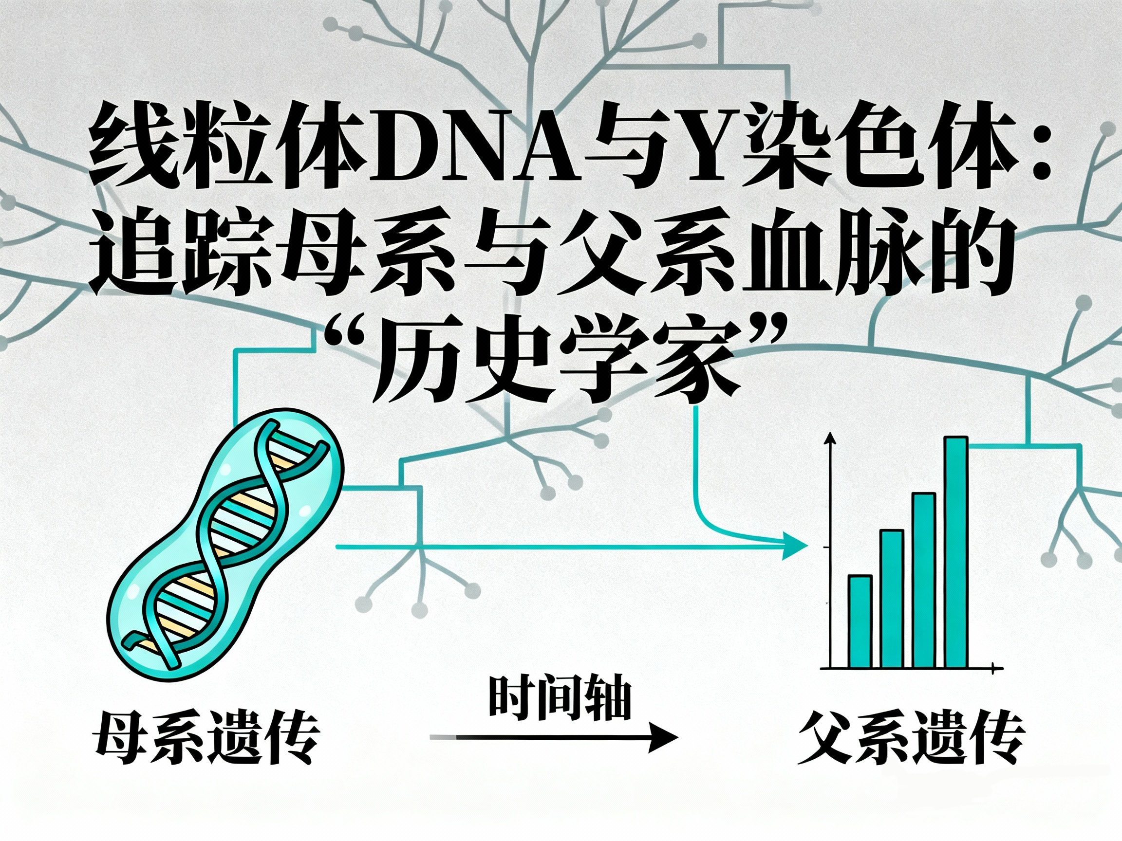 线粒体DNA与Y染色体：追踪母系与父系血脉的“历史学家”