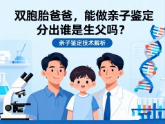 双胞胎爸爸，能做亲子鉴定分出谁是生父吗？