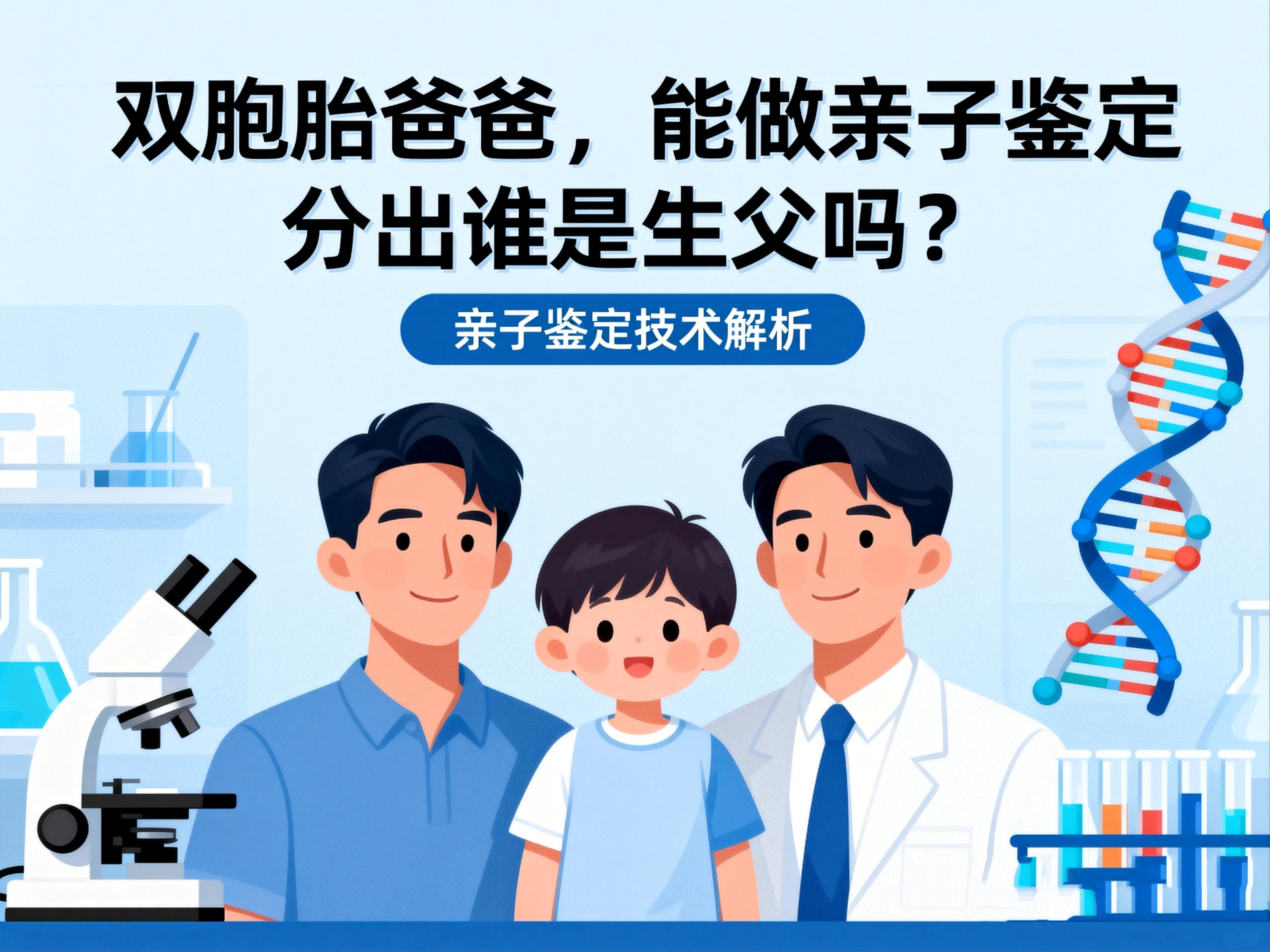 双胞胎爸爸，能做亲子鉴定分出谁是生父吗？