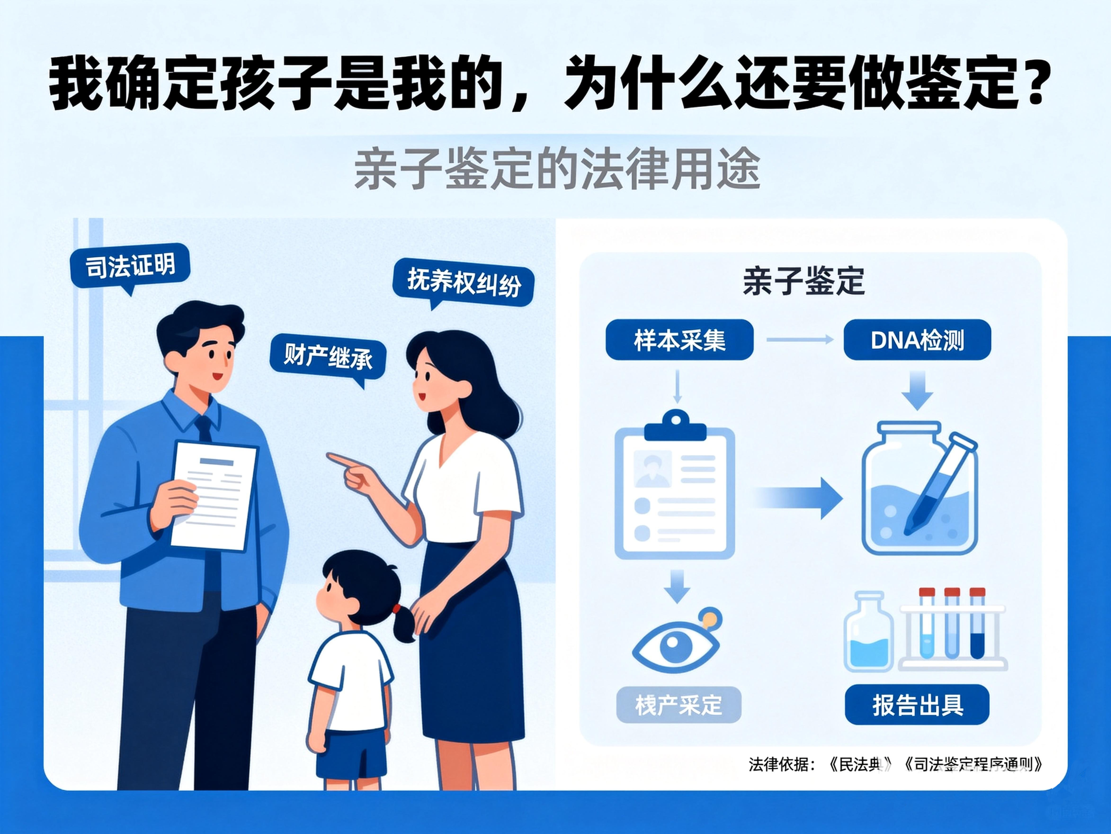 ‘我确定孩子是我的，为什么还要做鉴定？’—— 亲子鉴定的法律用途