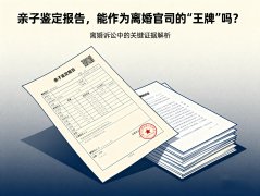 亲子鉴定报告，能作为离婚官司的‘王牌’吗？