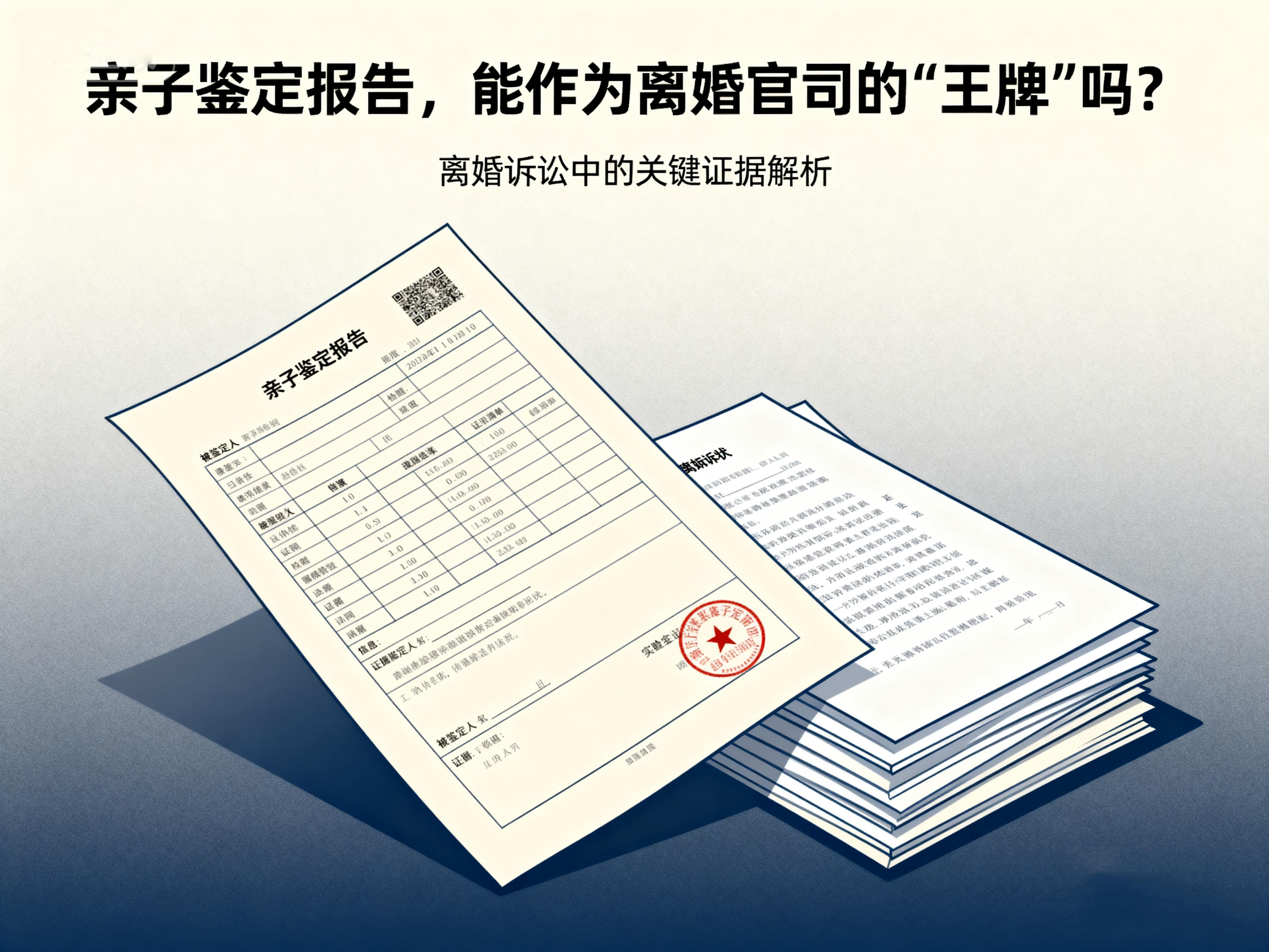 亲子鉴定报告，能作为离婚官司的‘王牌’吗？