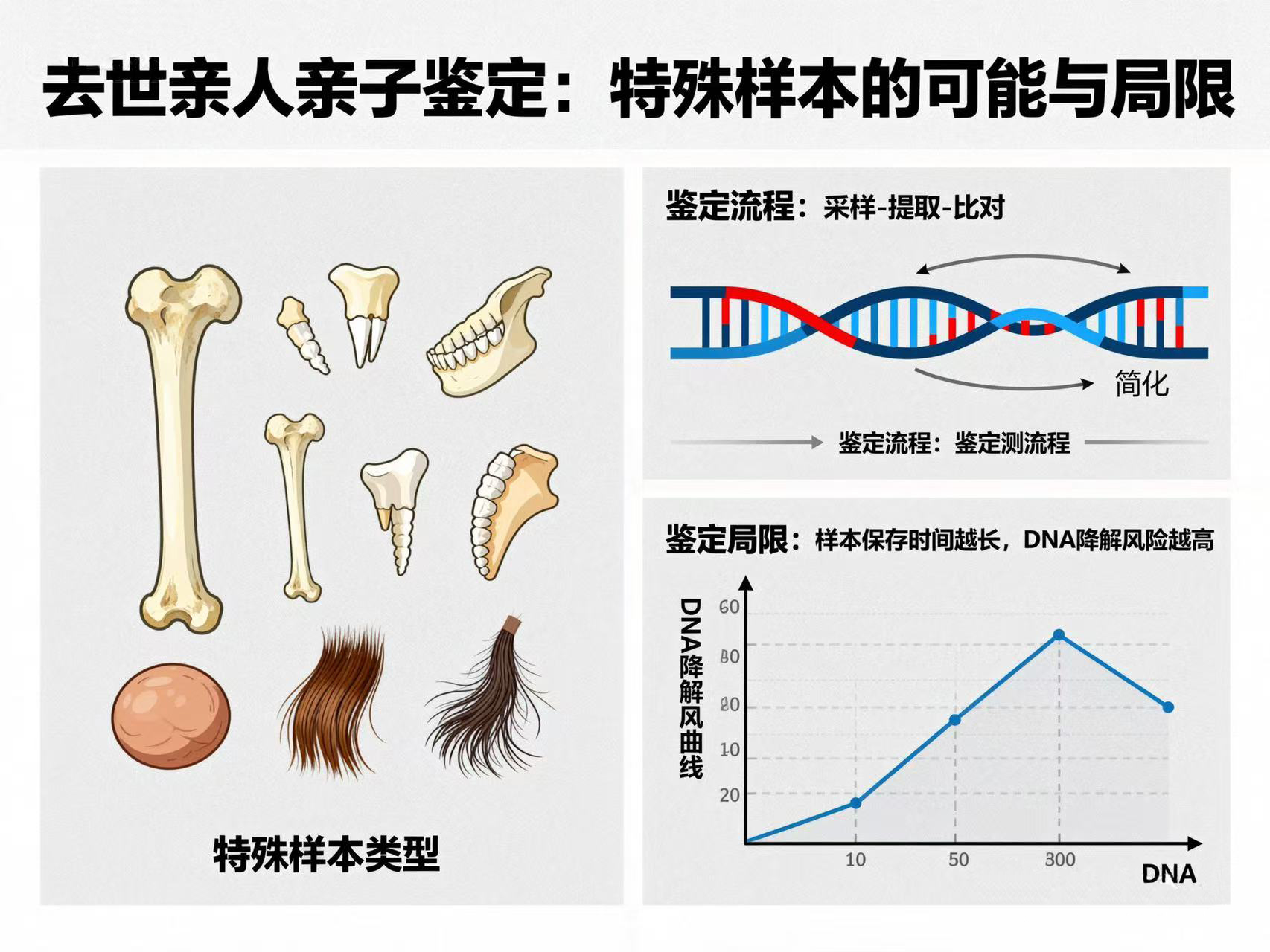 去世的亲人，还能做亲子鉴定吗？关于特殊样本鉴定的可能与局限